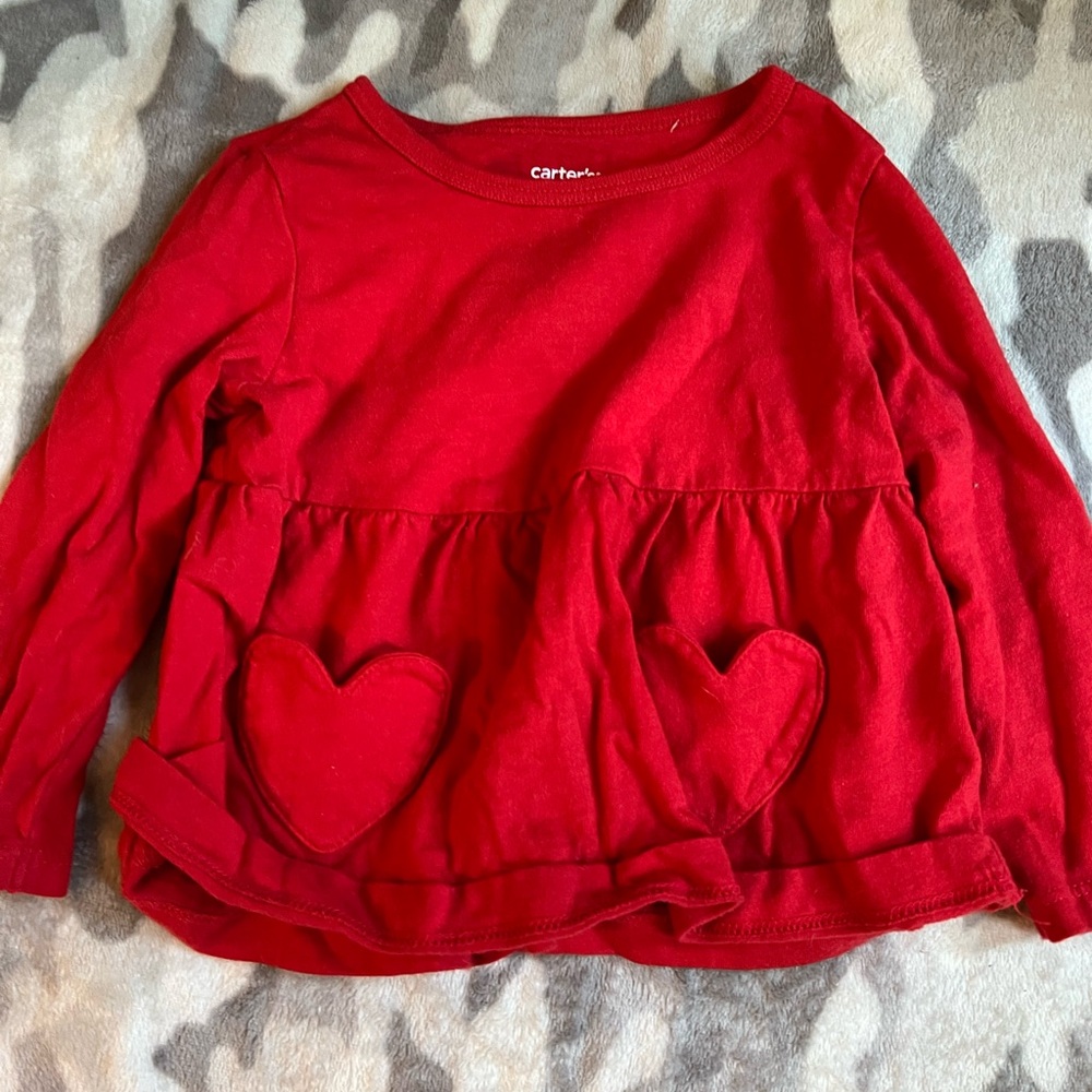 18m red long sleeve